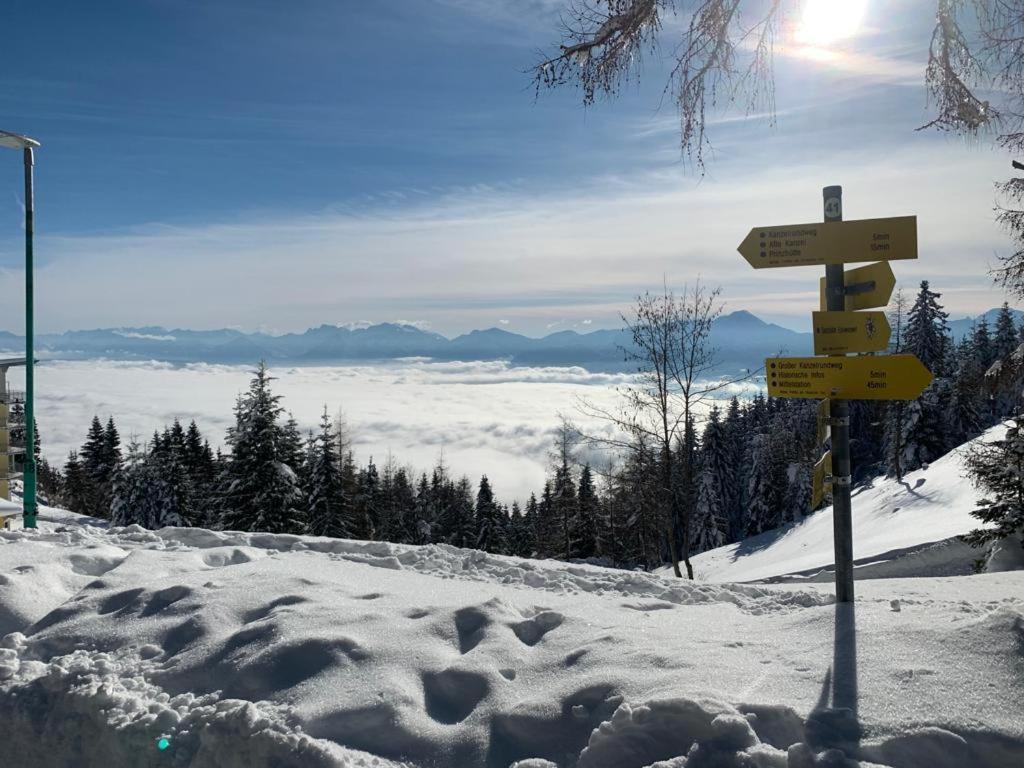 Hundefreundliche Bergwohnung Neben Der Skipiste - Mittelstation Skigebiet Gerlitzen Kanzelhohe Zewnętrze zdjęcie
